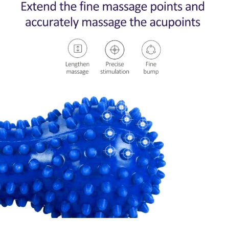 design-arrondi-des-pointes-stimulantes-du-rouleau-de-massage