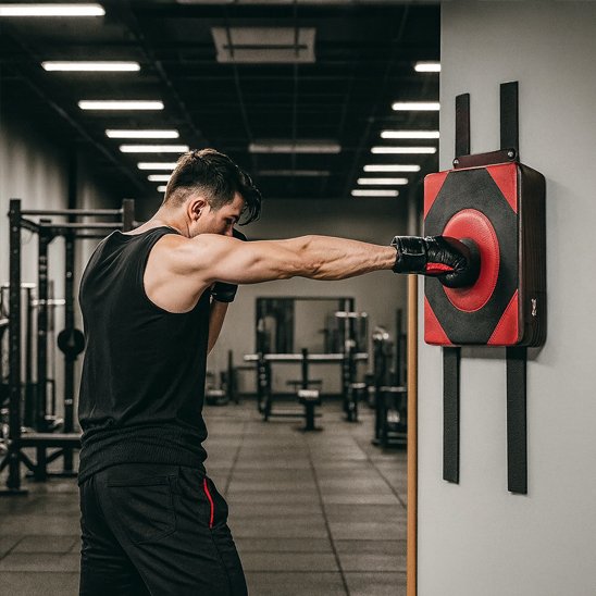 exemple-de-technique-de-boxe-sur-cible-murale