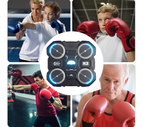 famille-autours-de-la-machine-de-boxe-musicale