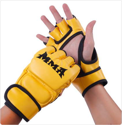 gants-de-boxe-MMA-jaunes