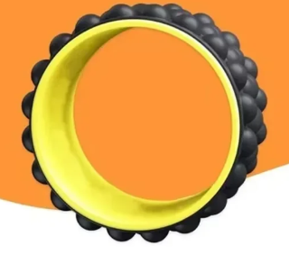 roue-yoga-fitness-massage-jaune-et-noir