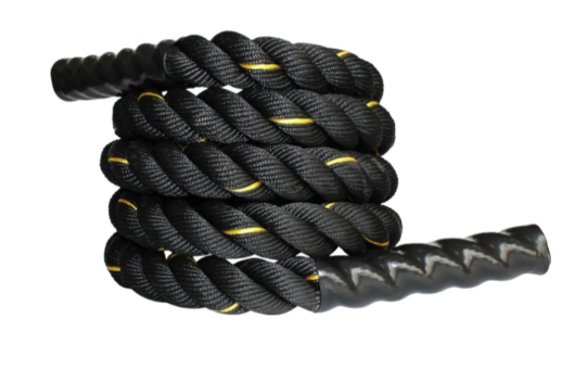 detail-de-corde-a-sauter-heavy-cord-noire-et-jaune