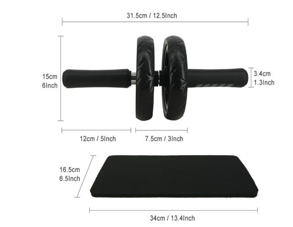 dimensions-de-la-roue-abdominale-dual-silent-wheel
