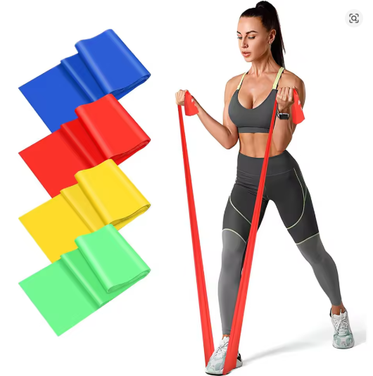 femme-utilisant-le-ruban-high-resistance-rouge-et-exemple-d-autres-couleurs