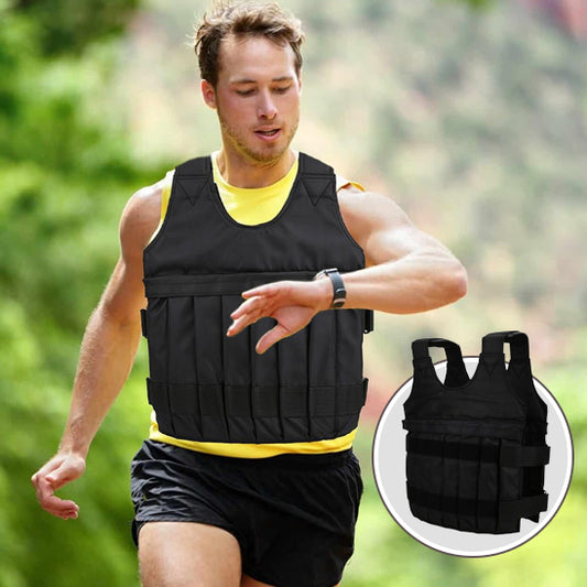 homme en competition sportive avec gilet leste