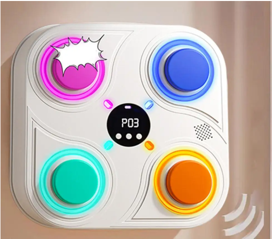 machine-de-boxe-multicolore-enfant-modele-blanc-anime-musique