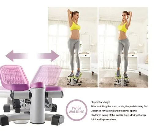 mouvement-de-torsion-30-degres-du-stepper-2-en-1-Fitness-pedales-LCD