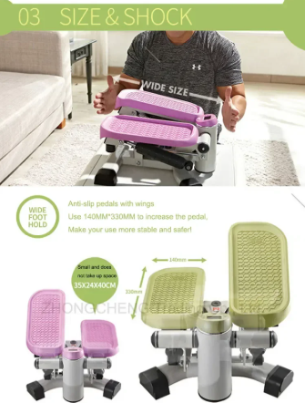 pedales-a-rebord-anti-derapantes-du-stepper-2-en-1-Fitness-pedales-LCD