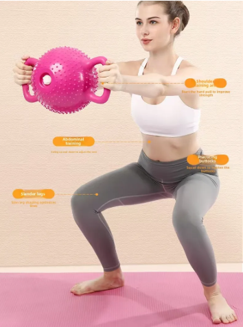 position-fitness-avec-PVC-kettlebell-ajustable-magenta