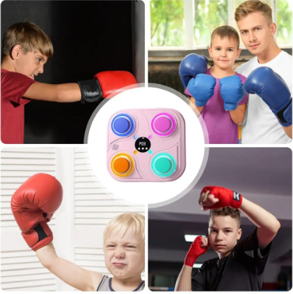 quatre-illustrations-de-joueurs-machine-de-boxe-multicolore-enfant-modele-rose