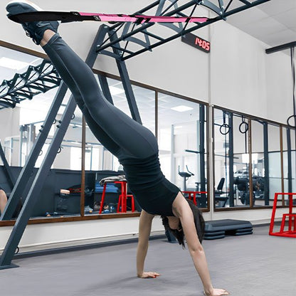 Sangle musculation en support d'équilibre gymnastique