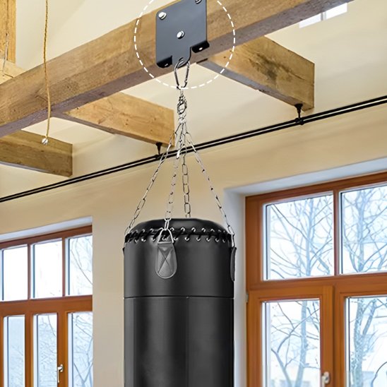 Support sac de frappe sur poutre