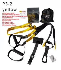 support-sangles-adaptable-jaune