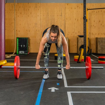 utilisation des poids sur barre de musculation lestée