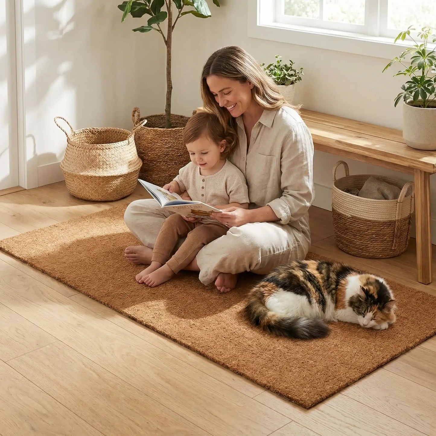 utilisation-familiale-du-tapis-naturel-en-fibre-de-coco